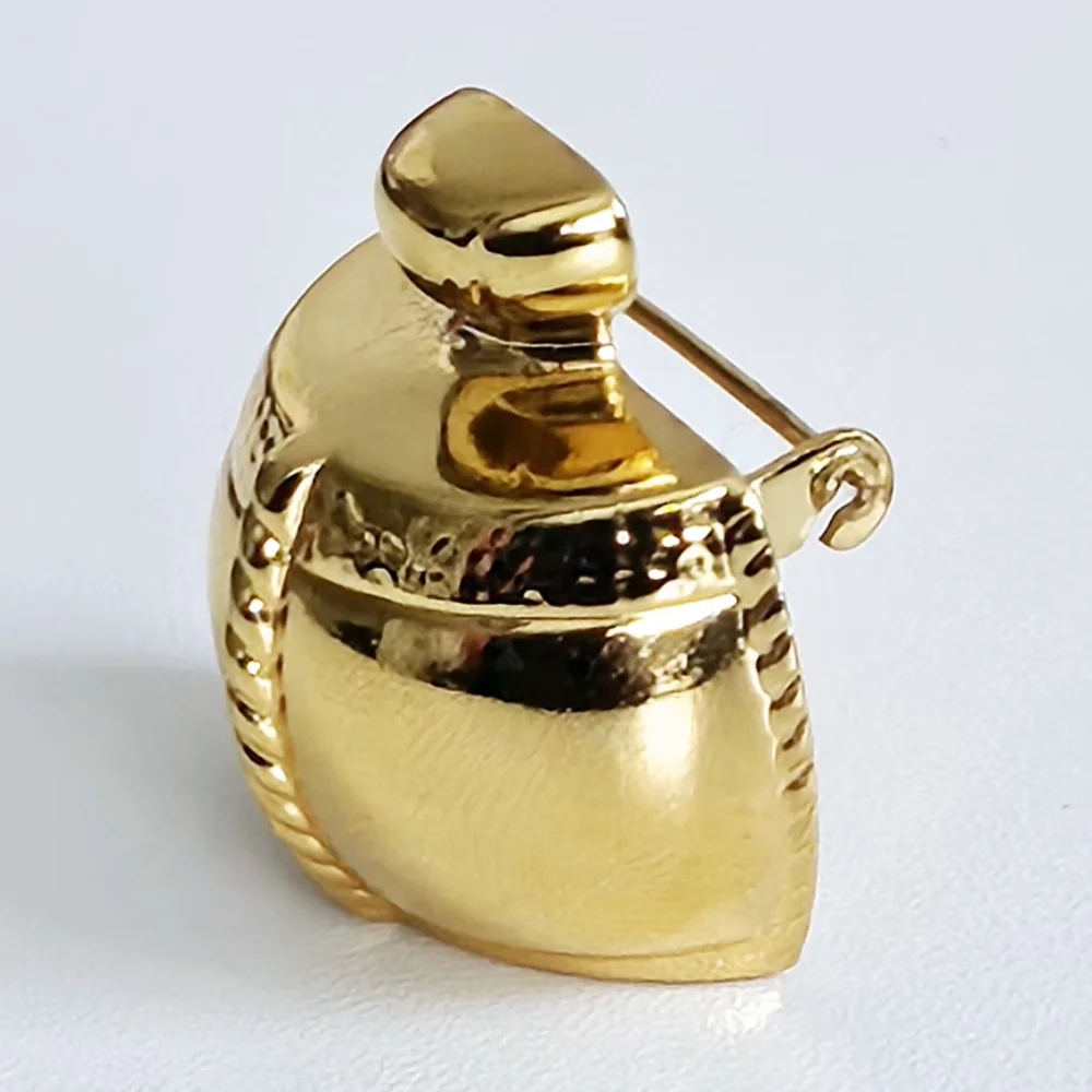 Yves Saint Laurent Gold-plated Bottle Brooch
